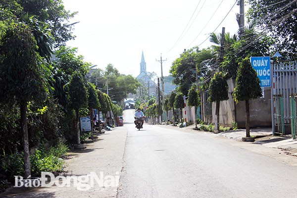 Một tuyến đường nội bộ tại ấp Đức Long, xã Gia Tân 2 được người dân tự đóng góp kinh phí thực hiện