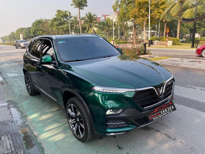 Vinfast Lux SA2.0 đổi màu xanh ngọc lục bảo độc nhất Việt Nam khiến dân xe mê mẩn - Ảnh 6.