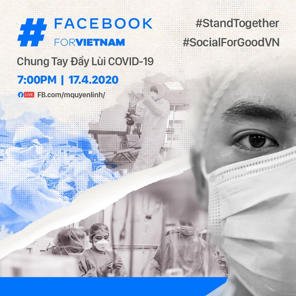 Facebook hợp tác với Quyền Linh, Sam, Hồng Vân, Xuân Bắc... để chống COVID-19 - Ảnh 1.