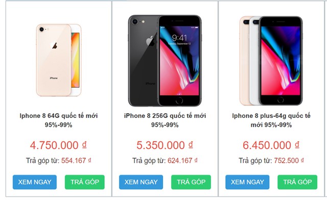 iPhone 7 và iPhone 8 tiếp tục rớt giá, về ngang với điện thoại bình dân