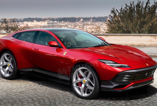 Hình ảnh mới về SUV đầu tiên của Ferrari. Ảnh: Auto Express