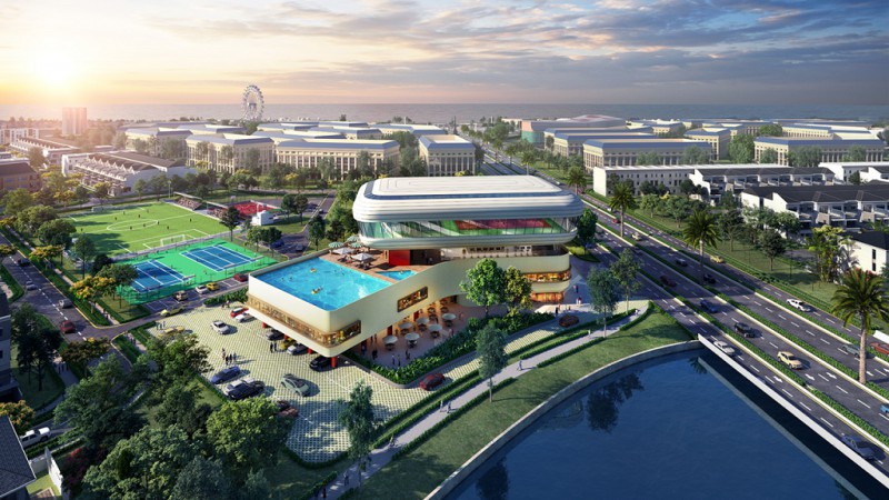 Giá trị sống sinh thái và tiện nghi với không gian xanh mát cùng tiện ích hiện đại tại Aqua City.