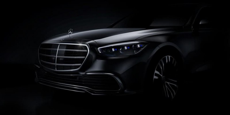 Thiết kế đầu xe rò rỉ của Mercedes-Benz S-Class 2021.