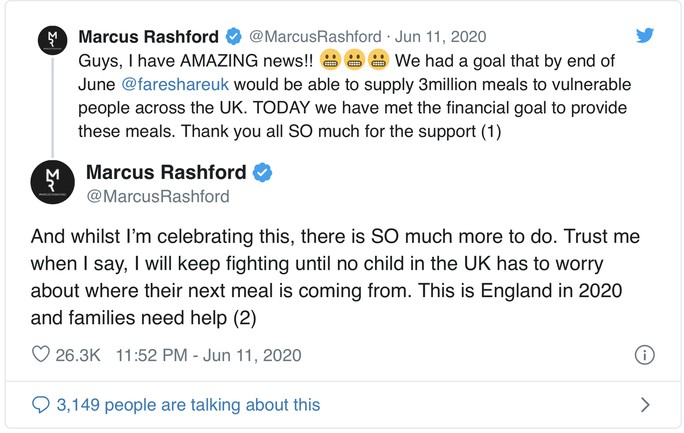 Marcus Rashford: 20 triệu bảng cho những bữa ăn miễn phí mùa cách ly - Ảnh 4.