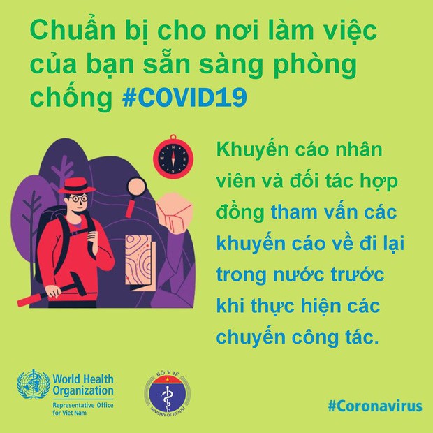 Một vài lưu ý cần nhớ khi đi làm trong thời điểm có thêm ca nhiễm COVID-19 mới
