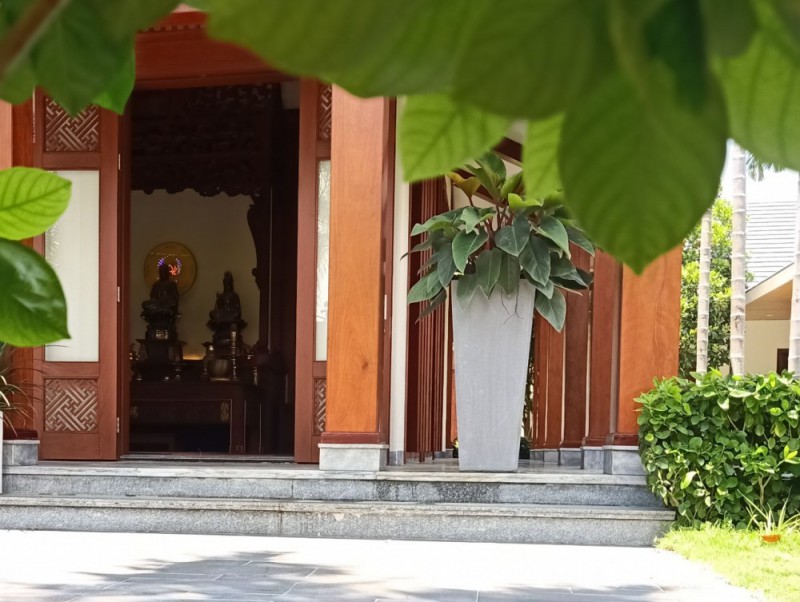 Hai cụm công trình được sử dụng làm phòng thờ tâm linh.