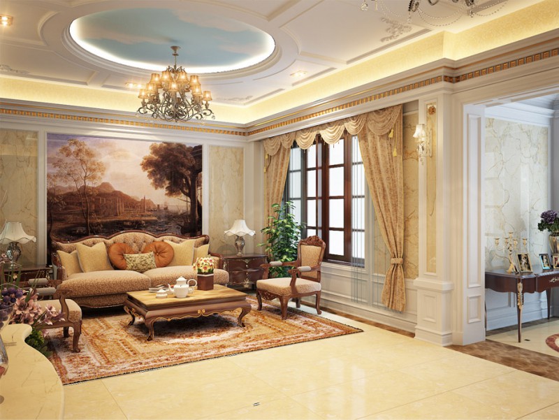 Một bức tranh to và một chiếc thảm thổ cẩm làm cho căn phòng trở nên sang trọng hơn bao giờ hết!