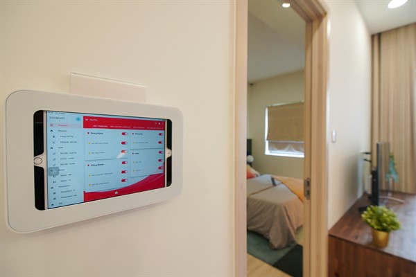 Công nghệ nhà thông minh được tích hợp trong các căn hộ tại New Galaxy.