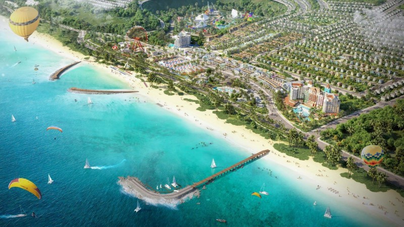 Phối cảnh Công viên biển tại NovaWorld Phan Thiet - Siêu thành phố biển - Du lịch - Sức khỏe