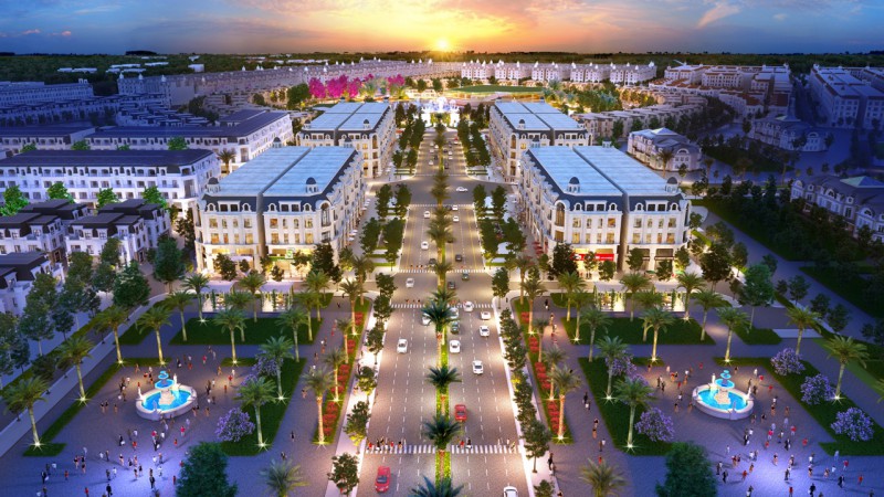 Phối cảnh Khu đô thị mới Kim Chung Di Trạch. Ảnh: TL.