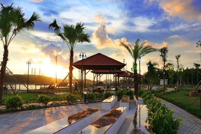 Công viên The Pearl Riverside Park đã hoàn thiện.