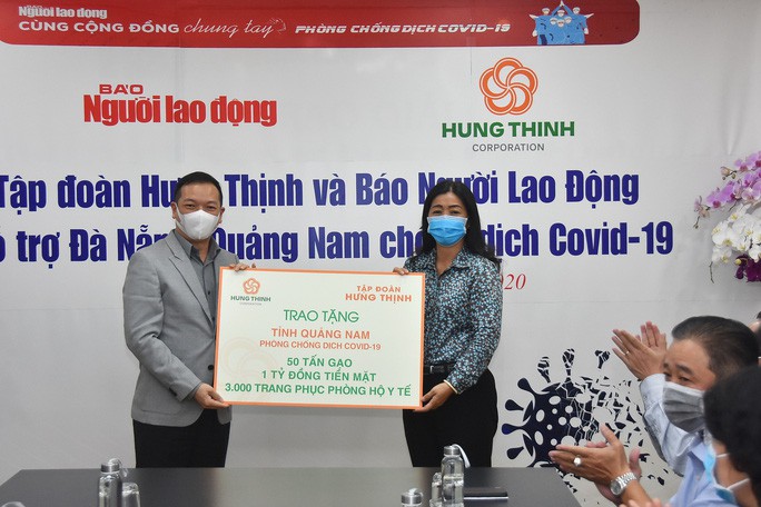 Gần 5 tỉ đồng hỗ trợ Đà Nẵng, Quảng Nam phòng, chống Covid-19 - Ảnh 2.