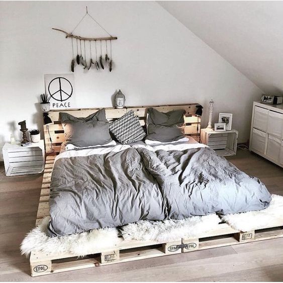 Thân thiện với môi trường cùng giường pallet 
