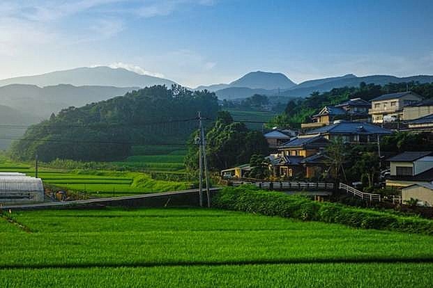 Nông thôn thanh bình tại Nhật.