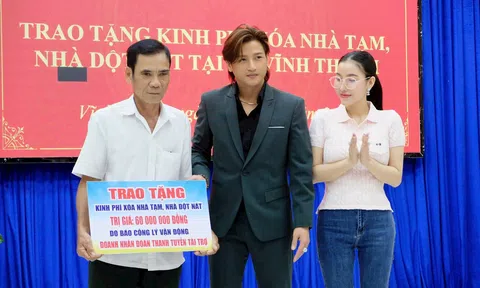 Vợ chồng Á hậu, Doanh nhân Đoàn Thanh Tuyền - ca sĩ Đỗ Minh Quân tới tận Nông Cống - Thanh Hóa cứu trợ bà con sau bão số 10