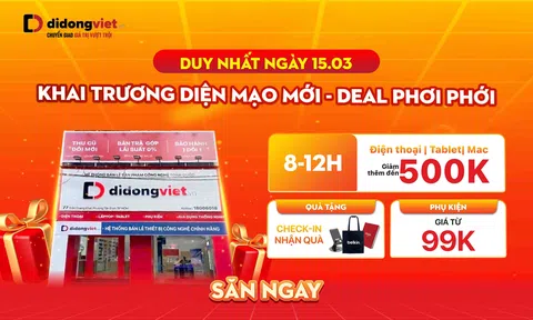 Di Động Việt ra mắt cửa hàng mới tại 77-79 Trần Quang Khải: Phụ kiện từ 99K, iPhone, Samsung giảm đến 4,5 triệu