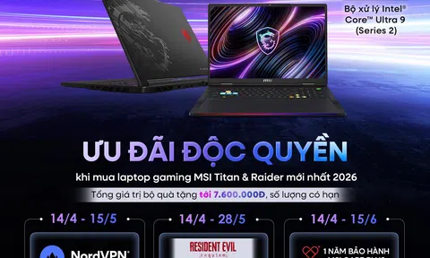 MSI tung bộ đôi Raider và Titan mới tại Việt Nam, tập trung vào hiệu năng cao cấp