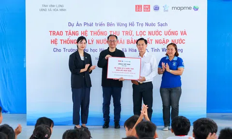 UNIQLO tiếp tục lan tỏa dự án “Hỗ Trợ Nước Sạch”, triển khai giai đoạn 4 tại trường học ở Đồng bằng sông Cửu Long