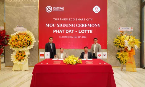Phát Đạt và Lotte ký kết biên bản ghi nhớ hợp tác dự án Thu Thiem Eco Smart City