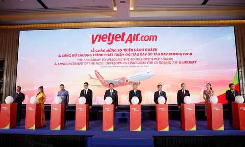 Vietjet chào mừng 50 triệu lượt khách Việt Nam – Thái Lan, mở ra giai đoạn phát triển mới với đội bay Boeing thế hệ mới