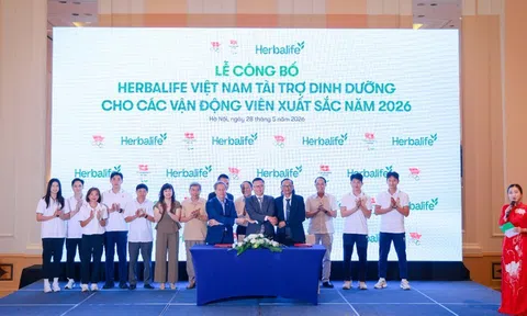 Herbalife Việt Nam tiếp tục tài trợ sản phẩm dinh dưỡng cho các vận động viên xuất sắc Việt Nam năm 2026
