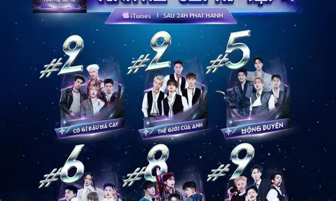 6 ca khúc Livestage 2 đồng loạt thăng hạng, Tinh Hà “Say Hi” tạo “cơn mưa” thành tích nhạc số
