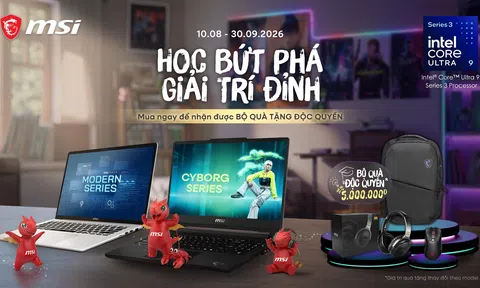 MSI mở màn mùa tựu trường 2026 bằng loạt laptop AI thế hệ mới