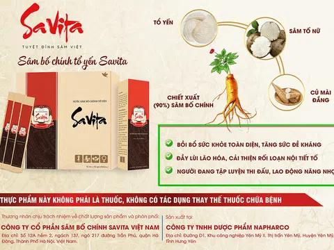 Nhiều sản phẩm của Công ty Sâm Bố Chính Savita quảng cáo chui, chưa được cấp phép?