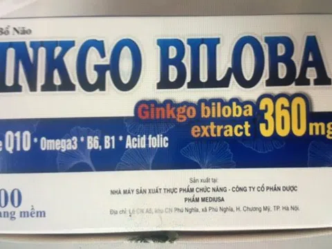 Không đạt chỉ tiêu khối lượng, viên bổ não Ginkgo Biloba bị kiến nghị thu hồi