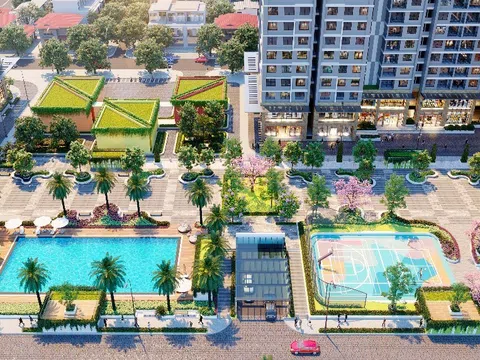 Bể bơi phong cách resort tại Hanoi Melody Residences