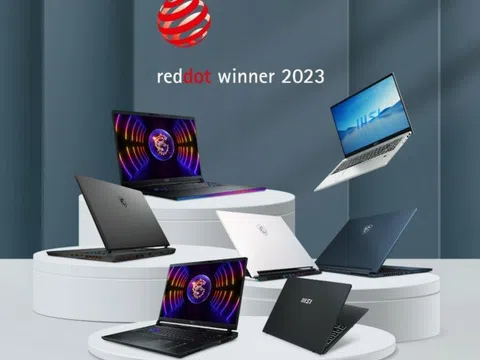 Cận cảnh 10 mẫu laptop MSI giành giải thưởng thiết kế Red Dot 2023