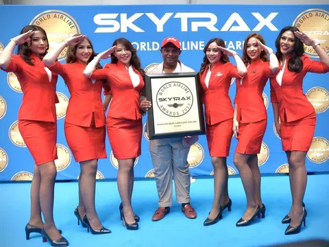 AirAsia đạt lần thứ 14 liên tiếp được bình chọn là Hãng hàng không giá rẻ tốt nhất thế giới theo chuẩn Skytrax