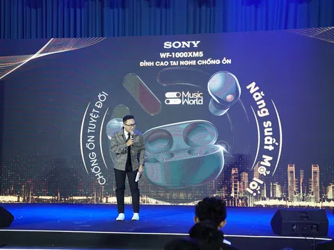 Sony ra mắt tai nghe chống ồn WF-1000XM5 mới