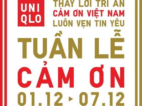 Tuần Lễ Cảm Ơn đánh dấu 4 Năm UNIQLO đến Việt Nam
