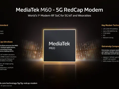 MediaTek tối ưu hóa RedCap tốc độ 5G và tiết kiệm năng lượng cho nhiều thiết bị IoT