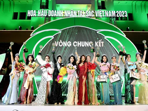 Người đẹp Phan Thị Mỹ Linh đăng quang Hoa hậu Doanh nhân Tài sắc Việt Nam 2023