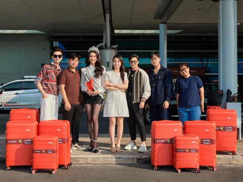 Trần Huyền Trang hóa nữ tổng tài cực ngầu, mang 100kg hành lý đi thi Mrs International Global 2024