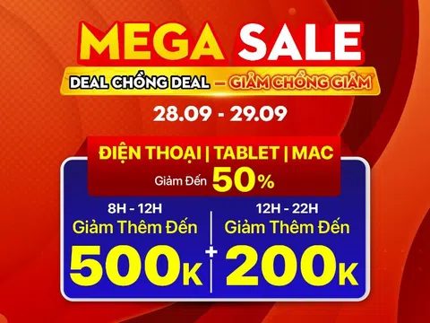 Mega sale lớn nhất tháng cùng Di Động Việt với loạt deal hời chưa từng có