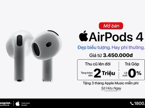 Di Động Việt trả hàng AirPods 4, khách hàng được tặng thêm đến 2 triệu đồng khi thu cũ - đổi mới