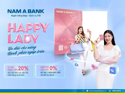 Dịp Tết này, thẻ tín dụng Happy Lady hoàn tiền lên đến 20%