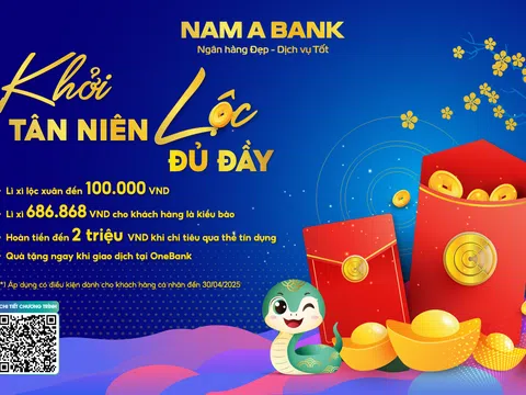 “Khởi Tân Niên – Lộc Đủ Đầy” cùng Nam A Bank