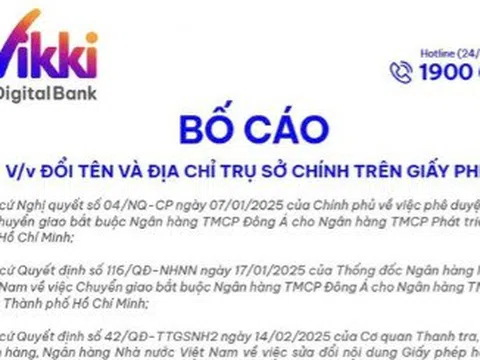 Nhiều ngân hàng thuộc diện chuyển giao bắt buộc đổi tên