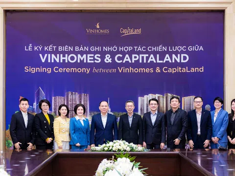 CapitaLand Development mở rộng quy mô tại Việt Nam, hợp tác chiến lược cùng Vinhomes