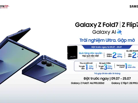 Đặt trước Galaxy Z Fold7 | Z Flip7 tại Di Động Việt: “Lật gập trúng quà” với tổng giá trị giải thưởng đến 100 triệu đồng