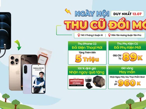 Thứ 7 bùng nổ cùng Di Động Việt: ‘Thu cũ - đổi mới’ iPhone trợ giá đến 5 triệu đồng, đổi phụ kiện mới từ 89 nghìn đồng