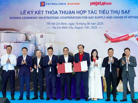 Vietjet tiên phong tiêu thụ sản phẩm SAF của Petrolimex, bước tiến quan trọng trong hành trình chuyển đổi xanh của ngành hàng không Việt Nam