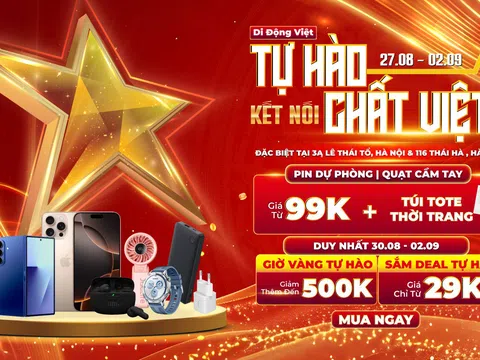 Mừng đại lễ 02/9: Khung giờ vàng tự hào, săn deal công nghệ giá từ 29 nghìn đồng