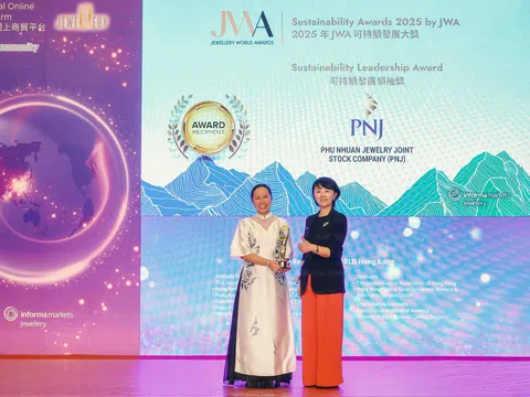 PNJ đạt giải thưởng JWA về phát triển bền vững
