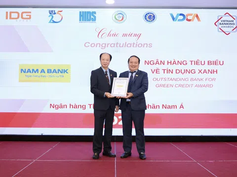 Nam A Bank nhận cú đúp giải thưởng tại lễ trao giải ngân hàng Việt Nam tiêu biểu 2025