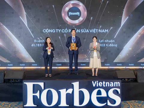 Top 1 trong 25 thương hiệu dẫn đầu 2025 của Forbes Việt Nam gọi tên Vinamilk